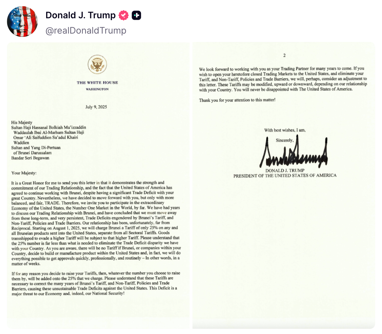 Ông Trump công bố thêm 'thư áp thuế' từ 20-30% với 6 nước - Ảnh 3. áp thuế - Ảnh 4.