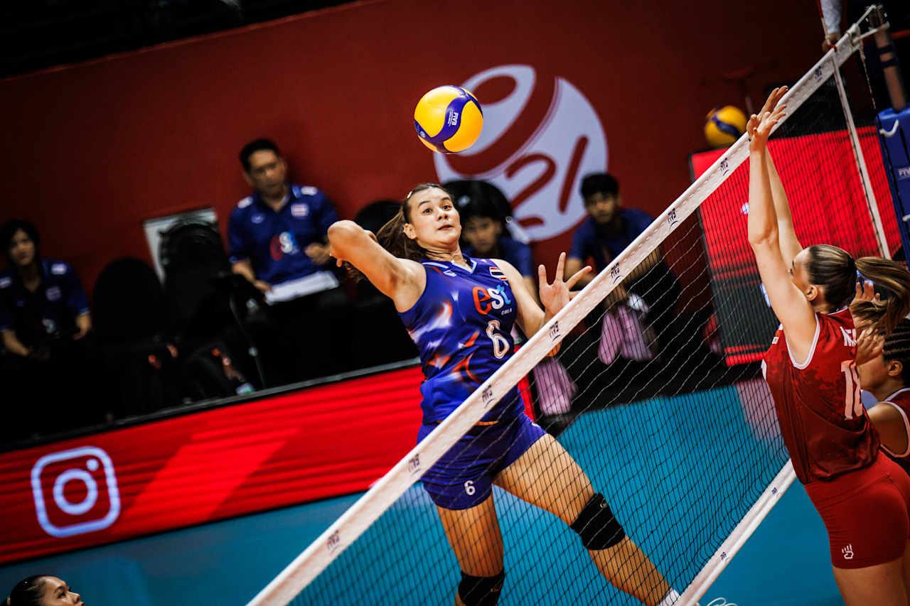 U21 bóng chuyền nữ Thái Lan vượt qua vòng bảng giải thế giới - Ảnh 1.