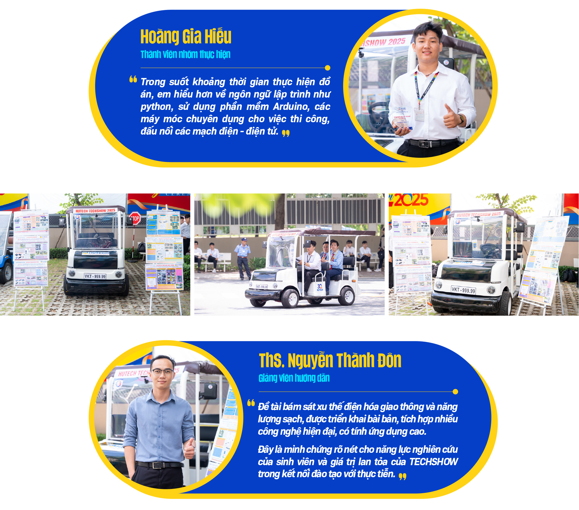 Xe điện tự lái - tâm điểm chú ý tại HUTECH TECHSHOW 2025 - Ảnh 3.