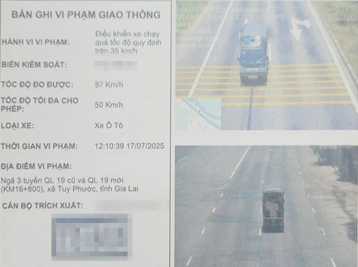 Xe tải quá tốc độ 23 lần tại cùng một vị trí, truy tìm tài xế không đến nộp phạt - Ảnh 1.