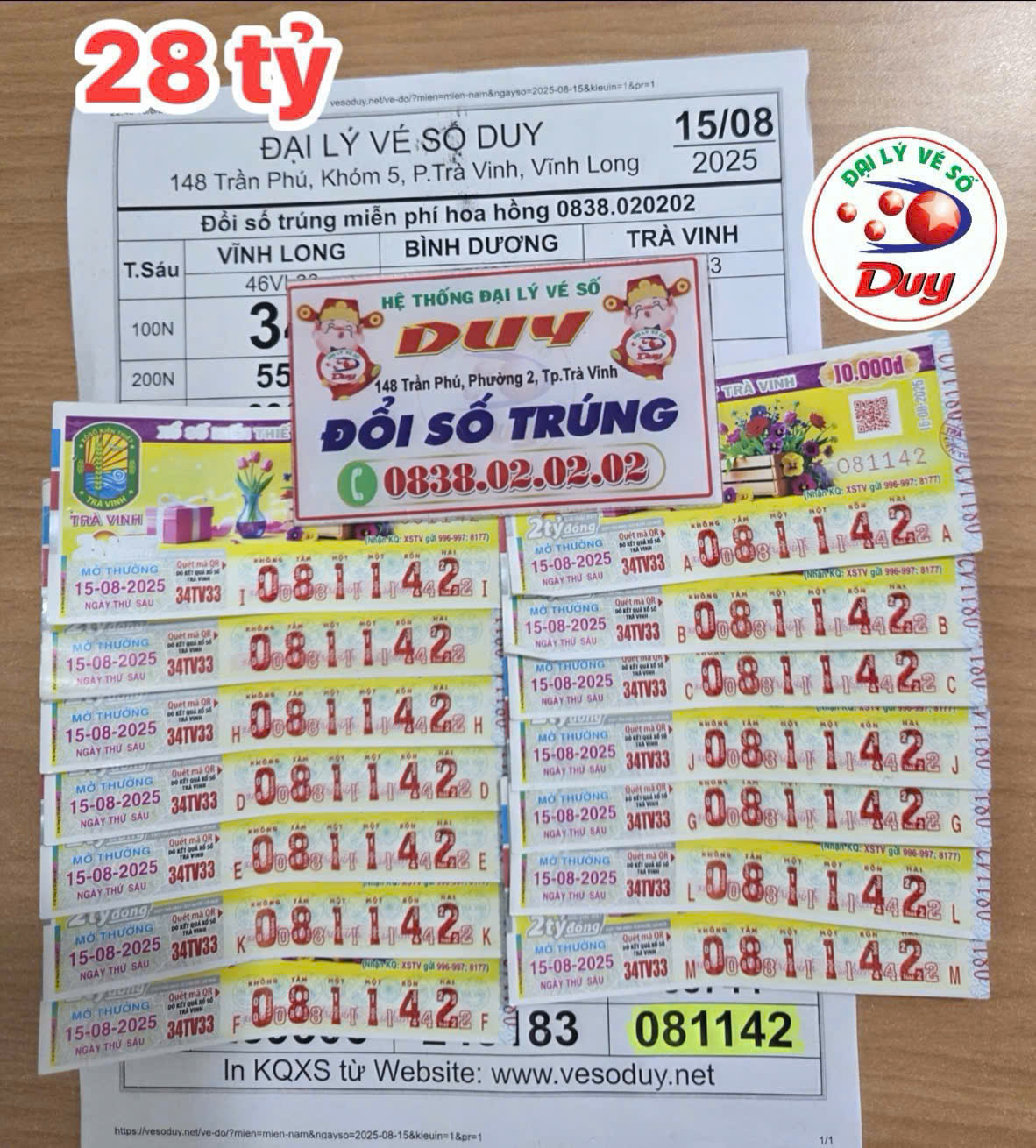 Một phụ nữ ở TP.HCM trúng 14 tờ độc đắc khi đi công tác ở miền Tây - Ảnh 1.