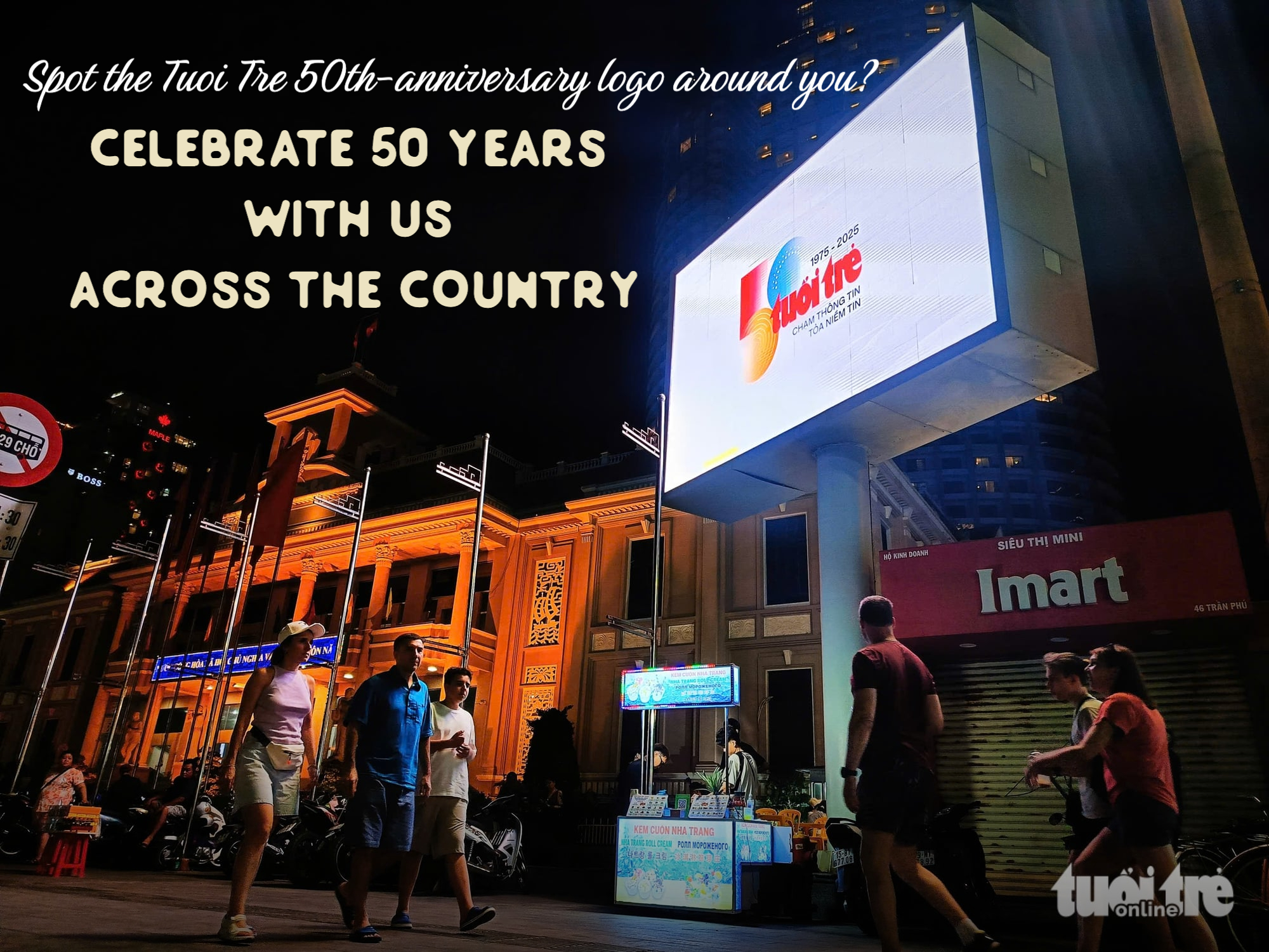 Spot the Tuoi Tre 50th-anniversary logo around you? Celebrate 50 years with us across Vietnam