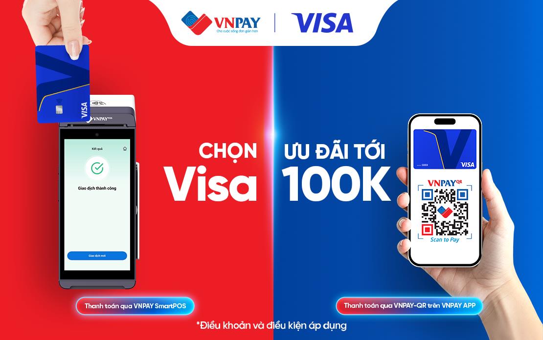 Chọn thẻ Visa để thanh toán qua VNPAY-QR và VNPAY SmartPOS, nhận ưu đãi lớn - Ảnh 1.