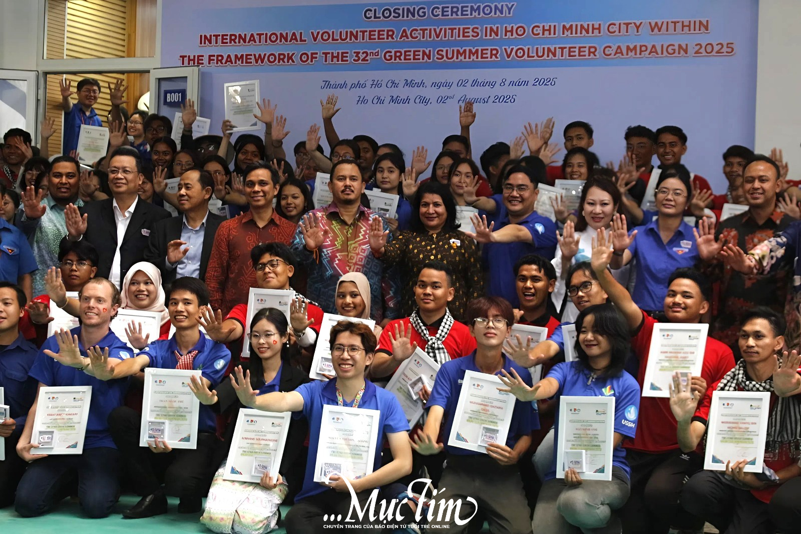 Không khí sôi động tại lễ tổng kết hoạt động tình nguyện quốc tế tại TP.HCM- Ảnh 1.