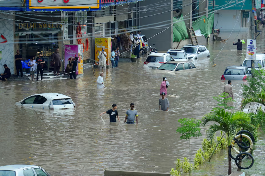 Pakistan's Karachi hit by torrential rain and floods