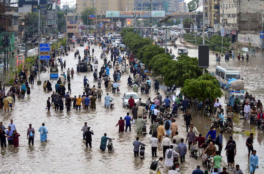 Pakistan's Karachi hit by torrential rain and floods