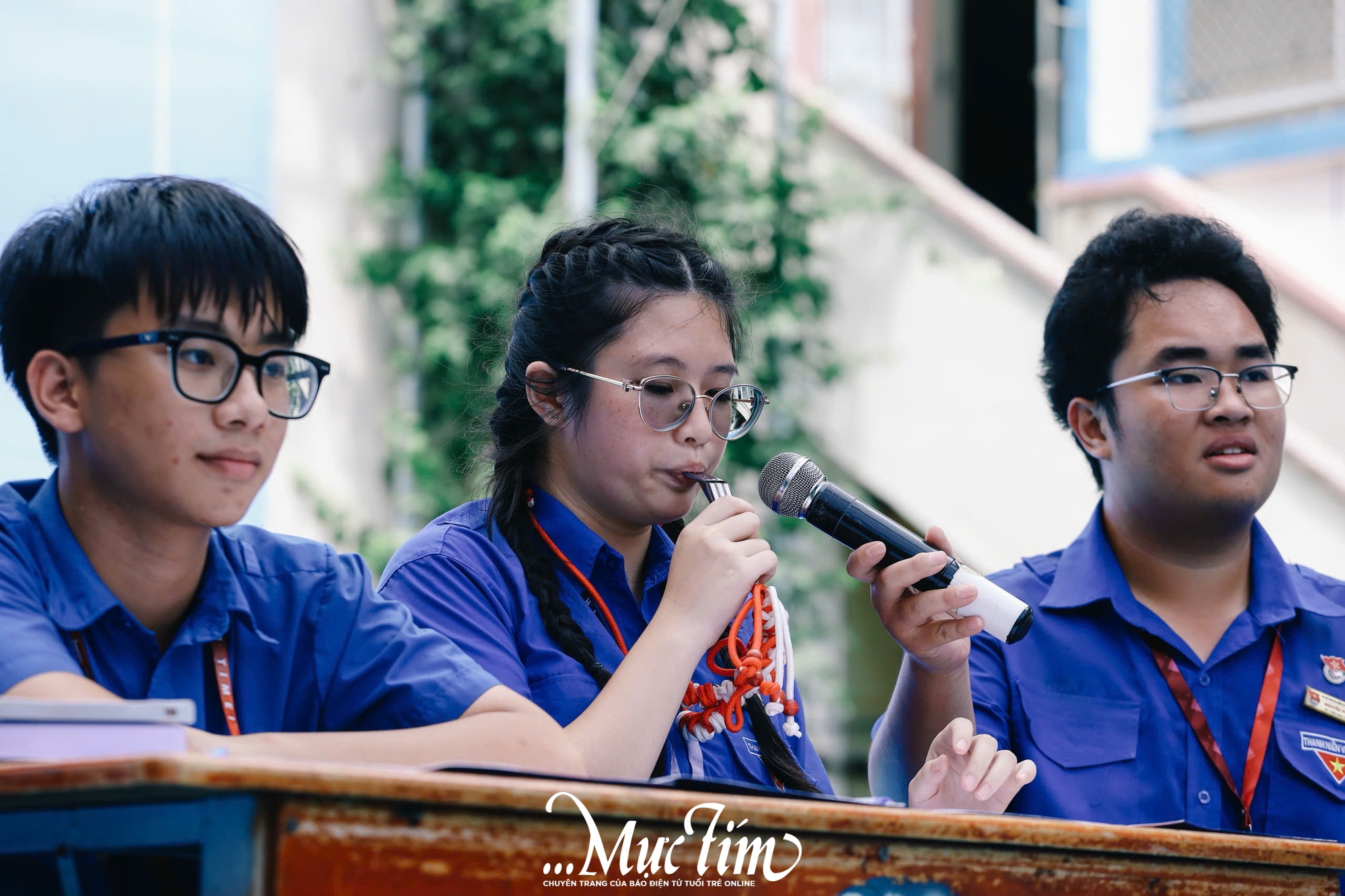 Teen Trường THPT Bùi Thị Xuân thiết kế ‘triều đại Sapphire’ chào đón ‘tân binh’ - Ảnh 35.