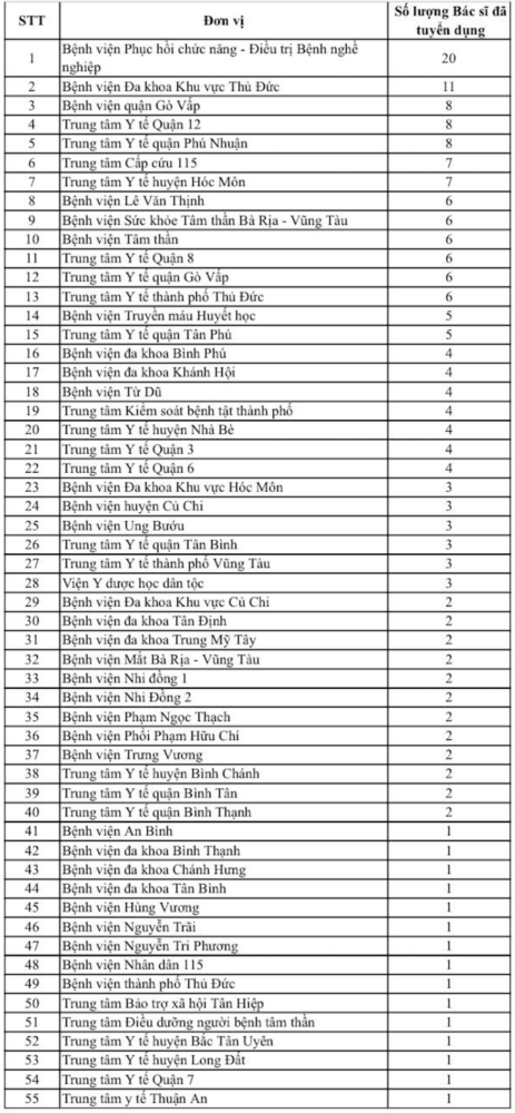 TP.HCM: 37% bác sĩ chọn về tuyến y tế cơ sở sau ngày hội việc làm - Ảnh 2.