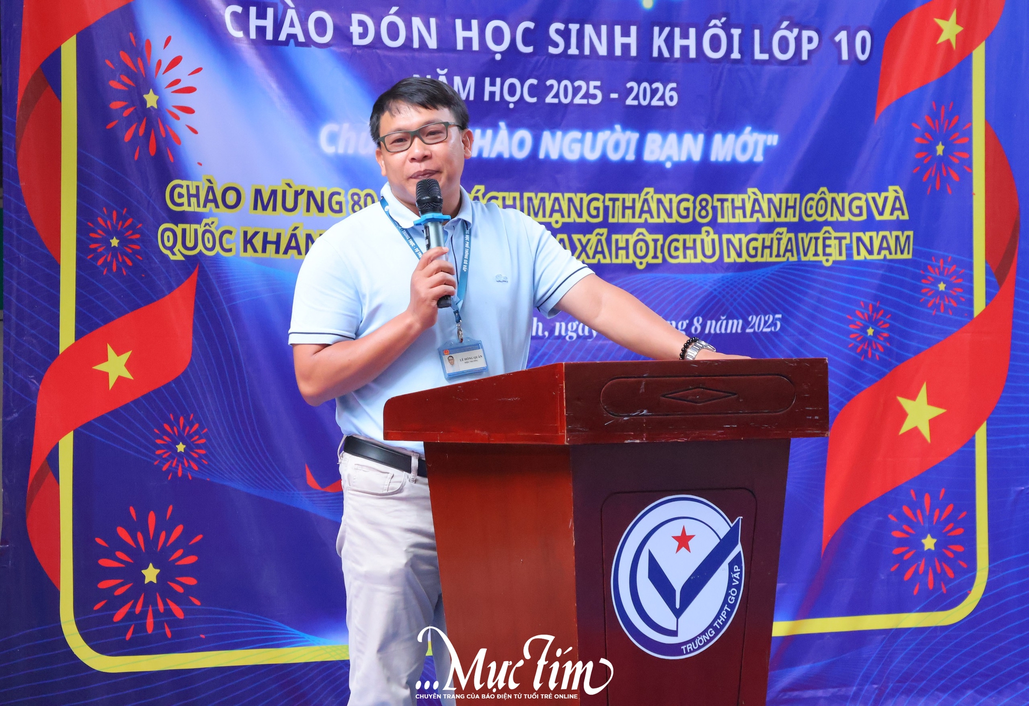 Trường THPT Gò Vấp tưng bừng chào đón học sinh khối 10 - Ảnh 1.