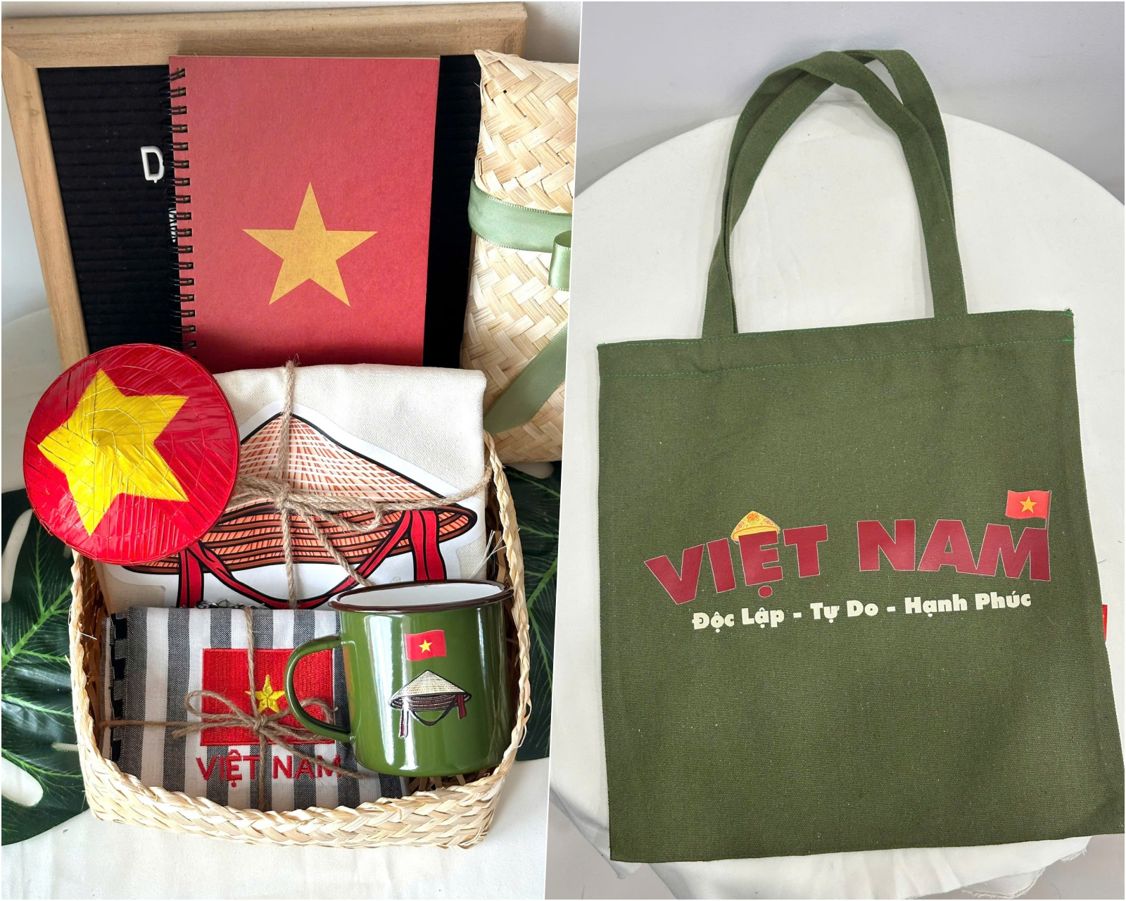 Nhộn nhịp thị trường quà tặng dịp Quốc khánh 2-9: Quạt thêu quốc kỳ, gấu bông yêu nước… - Ảnh 7.