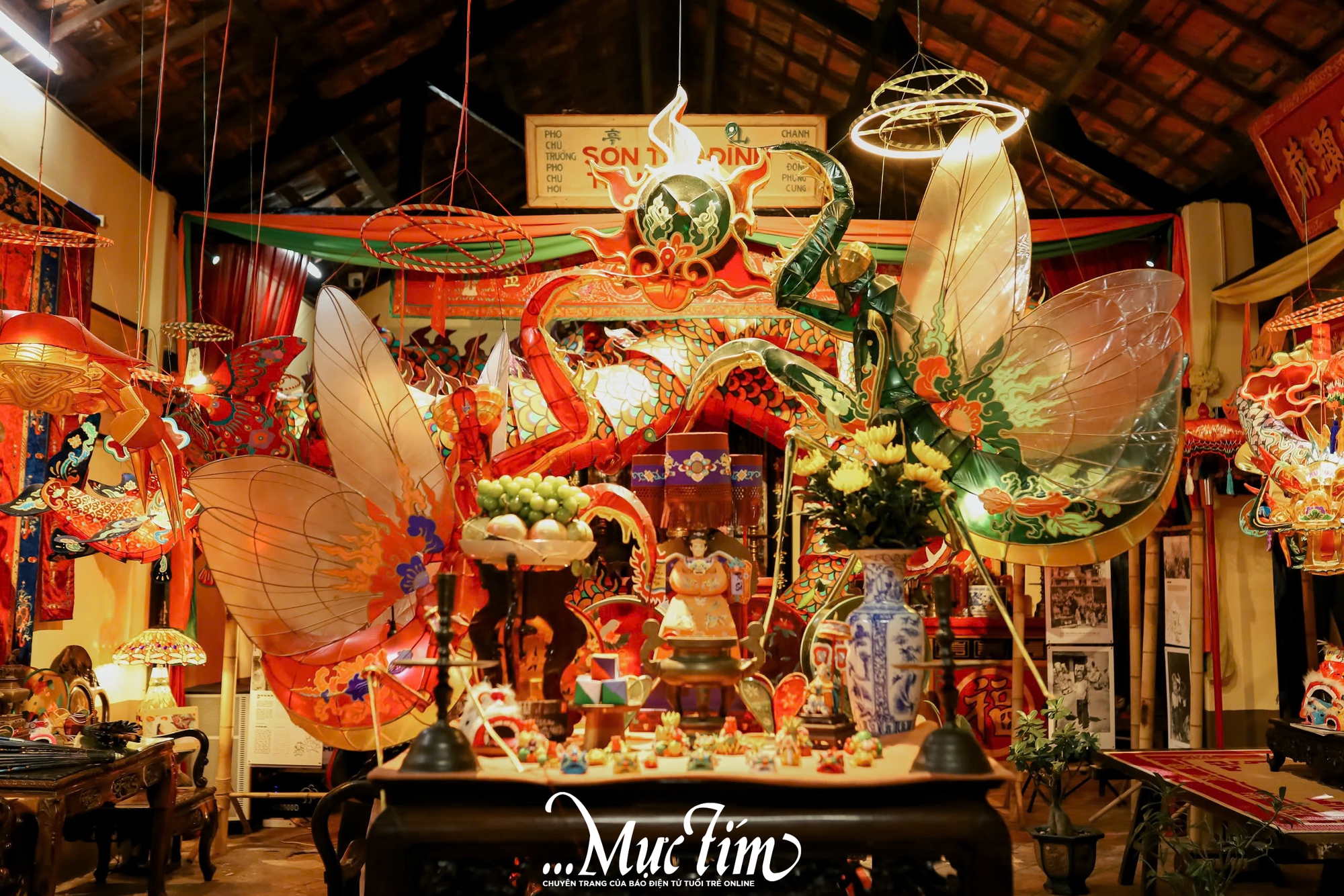 Ký ức Trung thu xưa được tái hiện ấn tượng trong ngôi đình trăm tuổi giữa lòng TP.HCM- Ảnh 2.