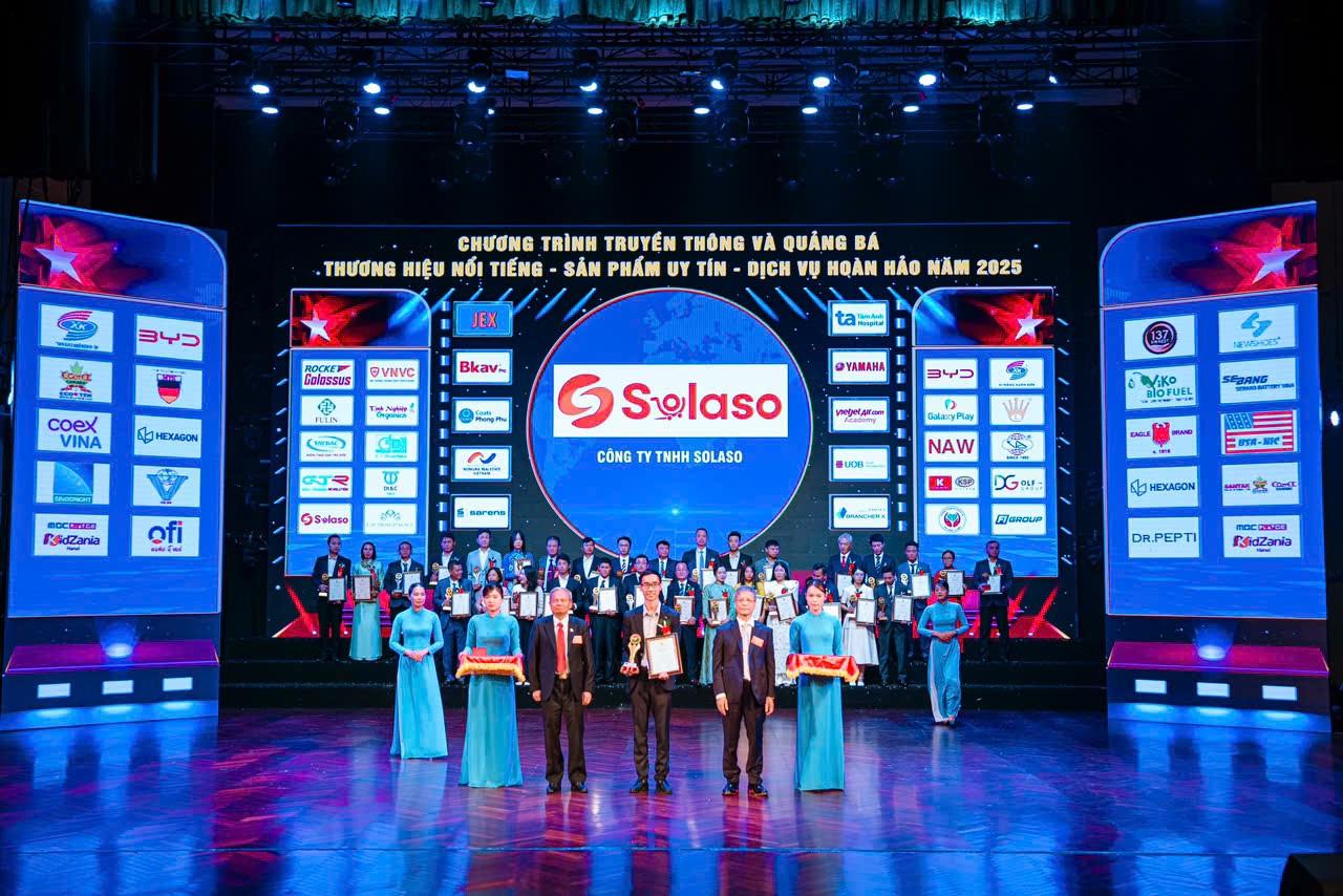 Solaso nhận giải thưởng ‘doanh nghiệp xuất sắc’ - Ảnh 1.