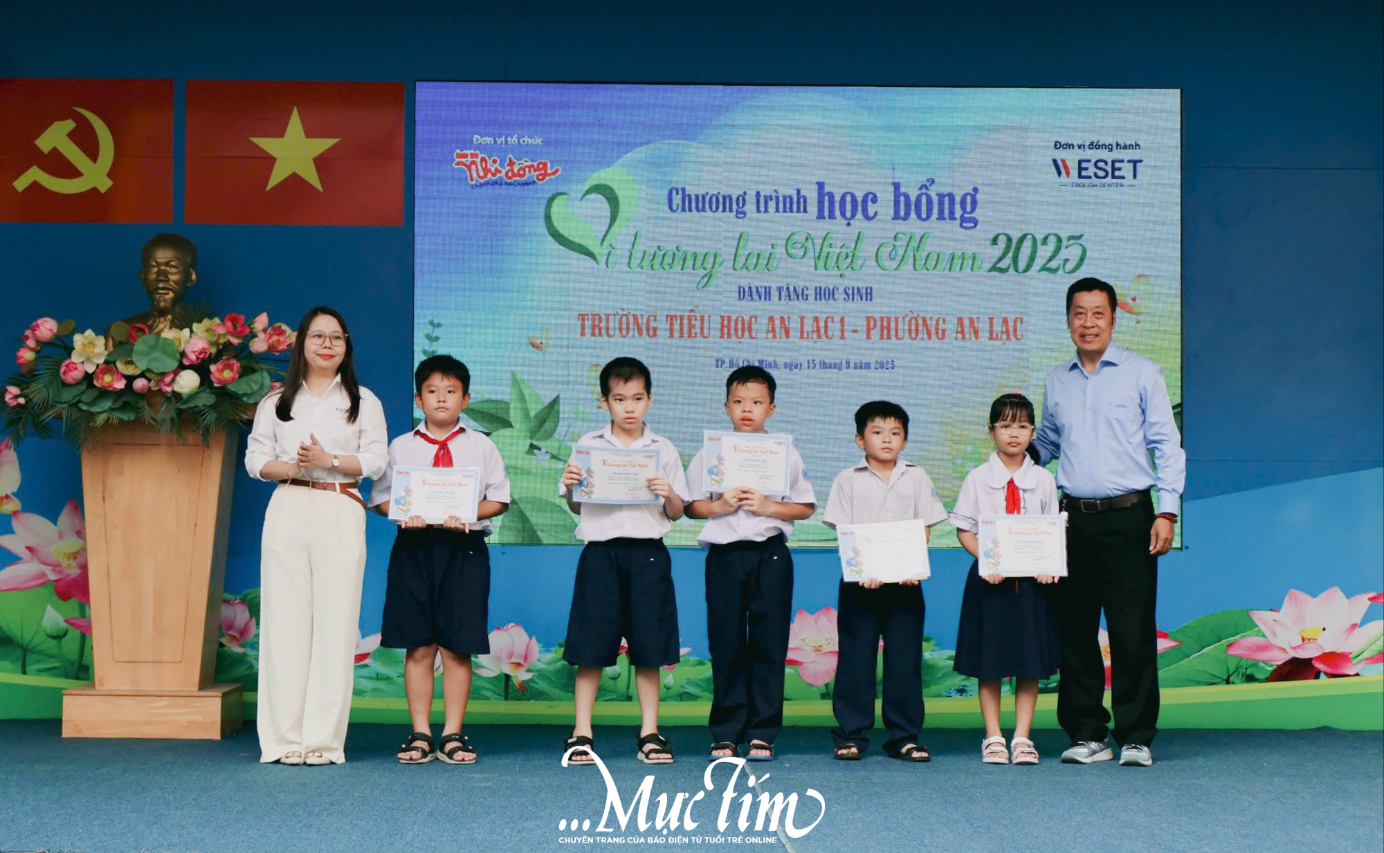 Học bổng Vì tương lai Việt Nam mang đến niềm vui cho 5 bạn học trò Trường tiểu học An Lạc 1- Ảnh 2.