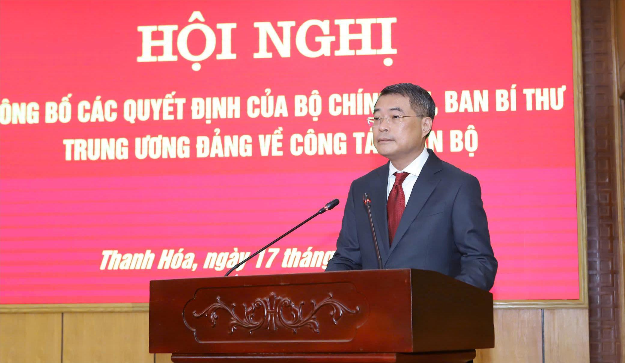 Bộ Chính trị, Ban Bí thư điều động, chỉ định 2 tân Phó bí thư Tỉnh ủy Thanh Hóa - Ảnh 1.