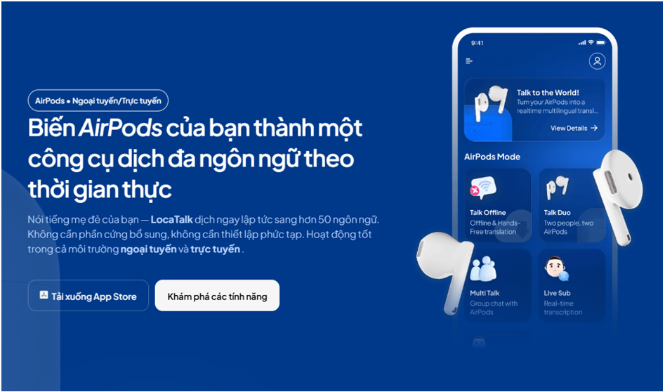 Startup Việt ra mắt LocaTalk: cho AirPods giao tiếp đa ngôn ngữ - Ảnh 2.