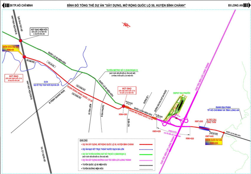 Toàn cảnh mở rộng quốc lộ 50 - TP.HCM ‘kéo gần’ Tây Ninh với con đường 6 làn xe trước nhiệm kỳ mới - Ảnh 14.