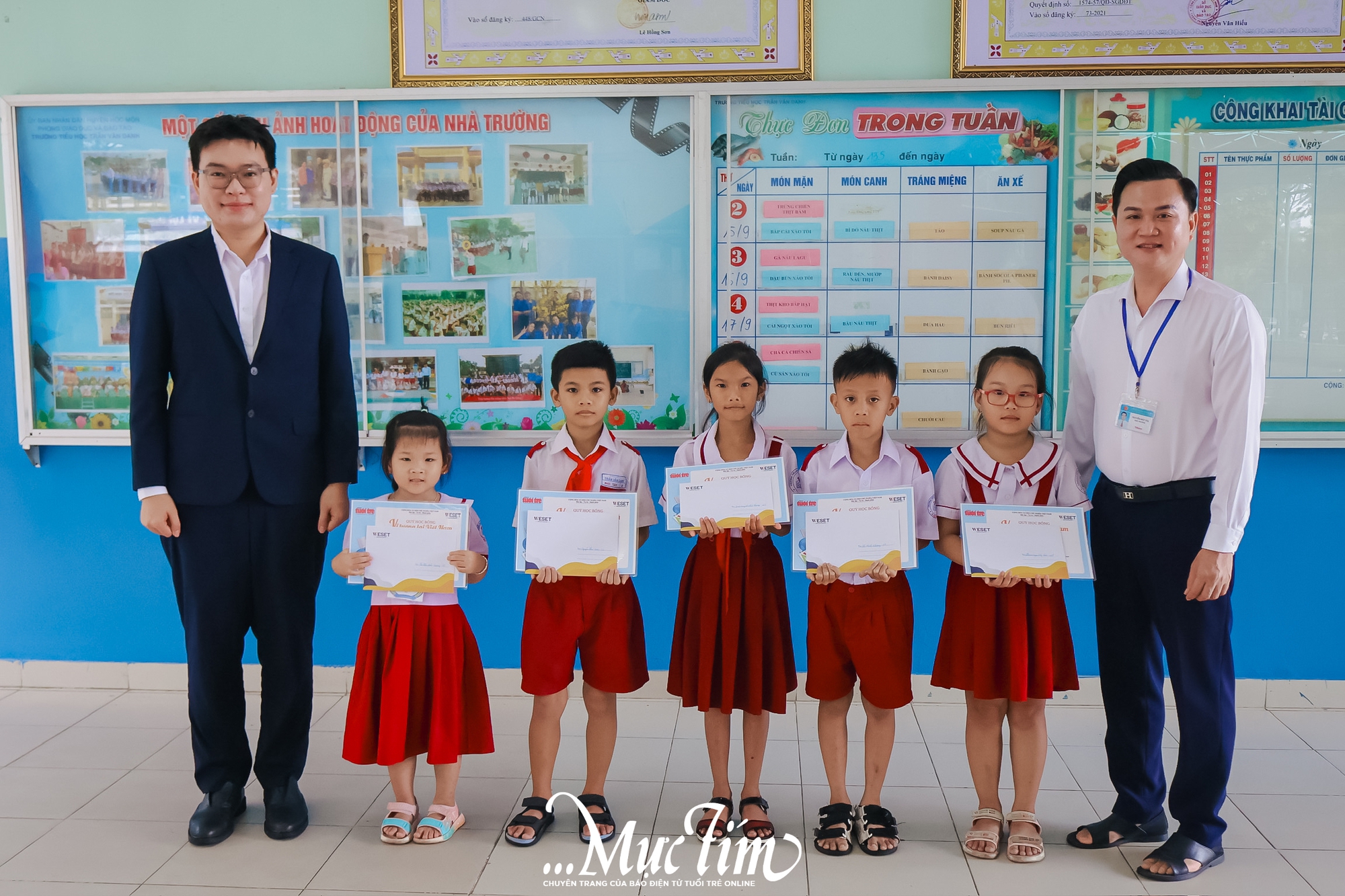 Buổi trao Học bổng Vì tương lai Việt Nam đặc biệt tại Trường tiểu học Trần Văn Danh - Ảnh 7.