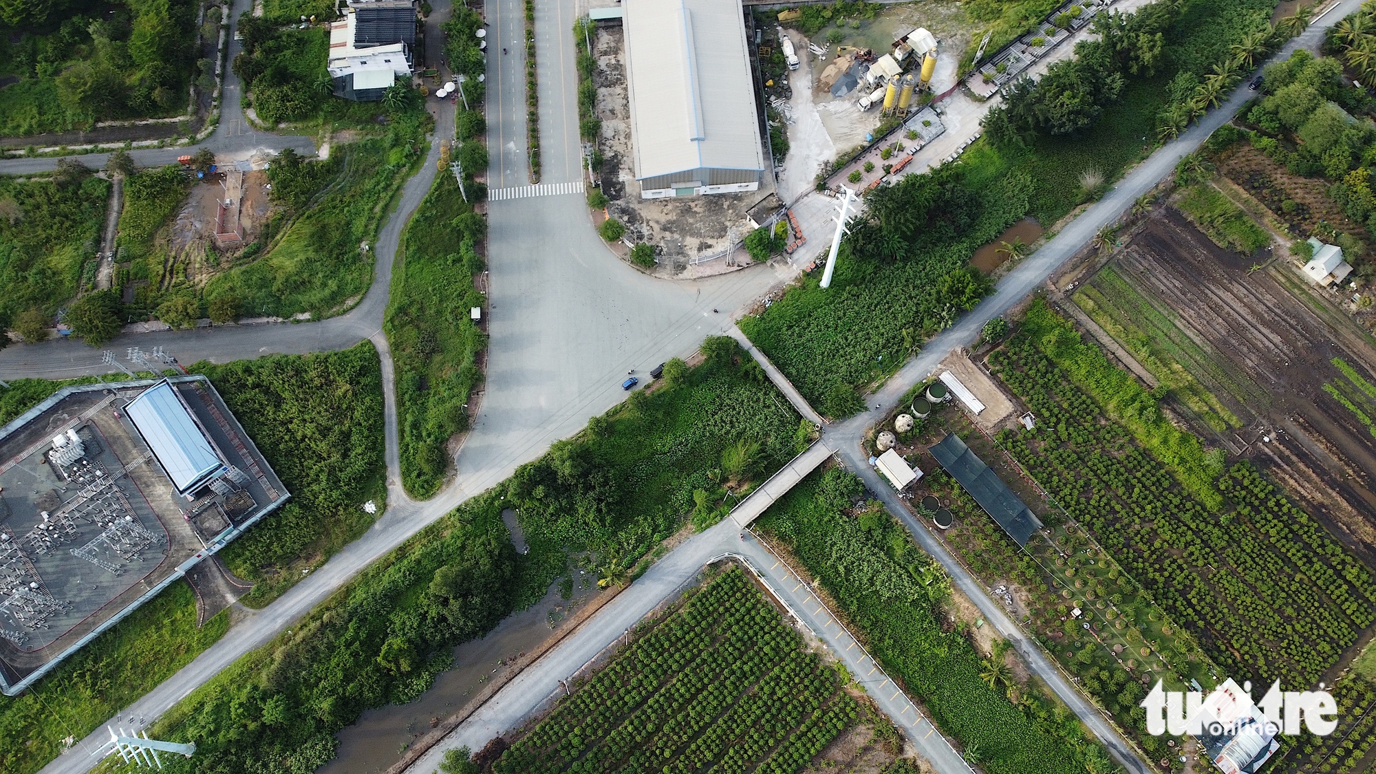 Flycam đường Hải Sơn - Tân Đô của Tây Ninh chờ kết nối đường Võ Văn Kiệt nối dài của TP.HCM - Ảnh 1.