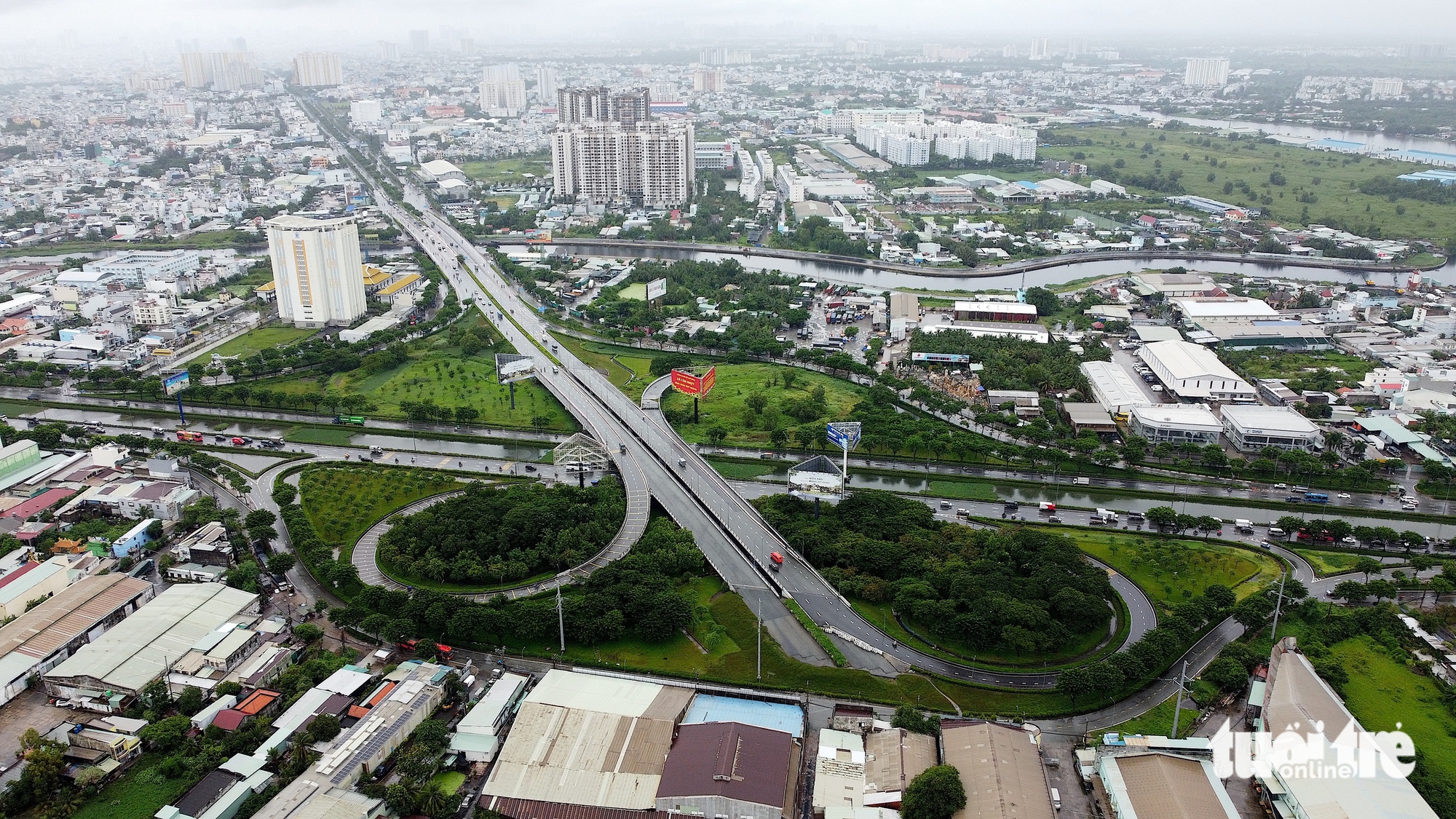 Flycam đường Hải Sơn - Tân Đô của Tây Ninh chờ kết nối đường Võ Văn Kiệt nối dài của TP.HCM - Ảnh 6.