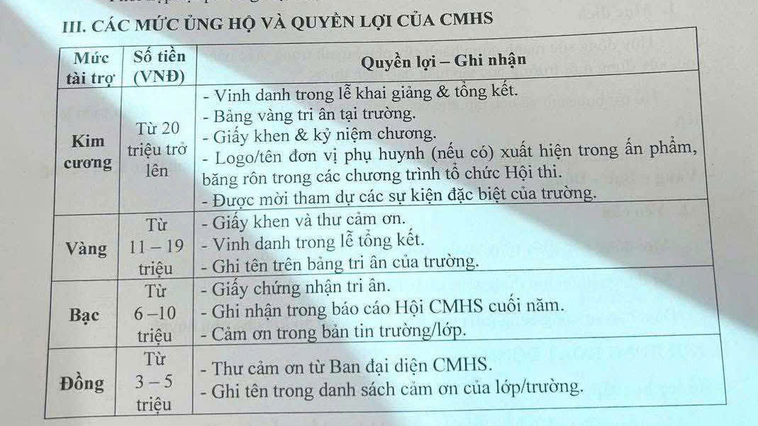 Thực hư chuyện phân hạng phụ huynh kim cương, vàng, bạc, đồng? - Ảnh 1.