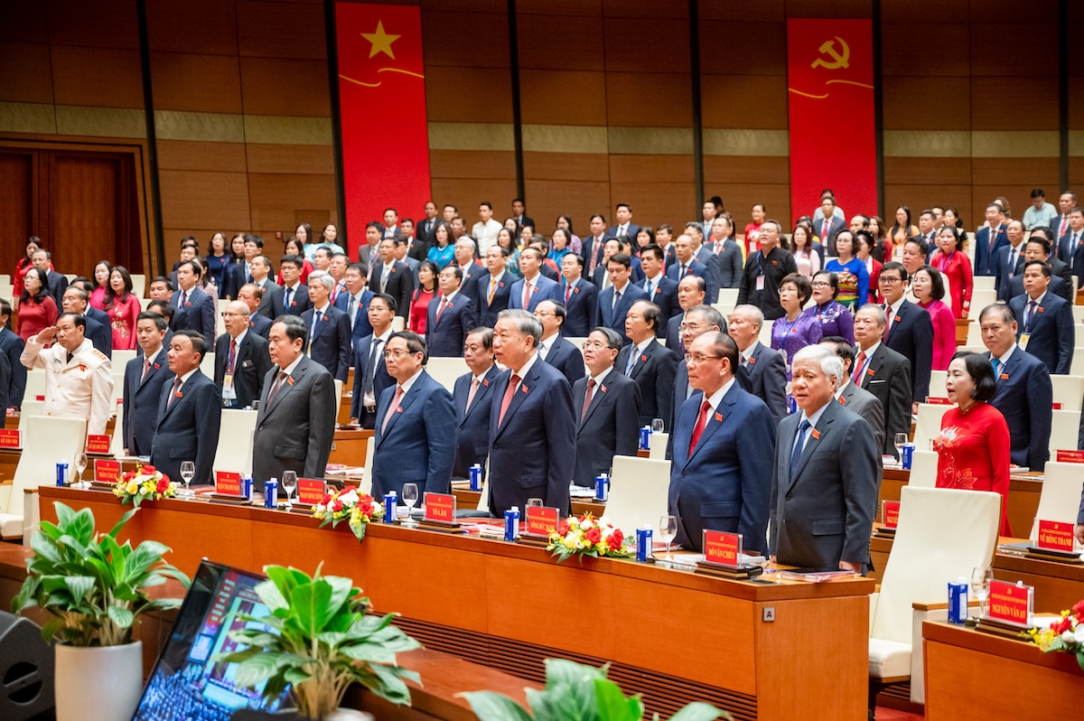 Tổng Bí thư Tô Lâm, Thủ tướng Phạm Minh Chính dự Đại hội Đảng bộ Quốc hội lần thứ I - Ảnh 1.