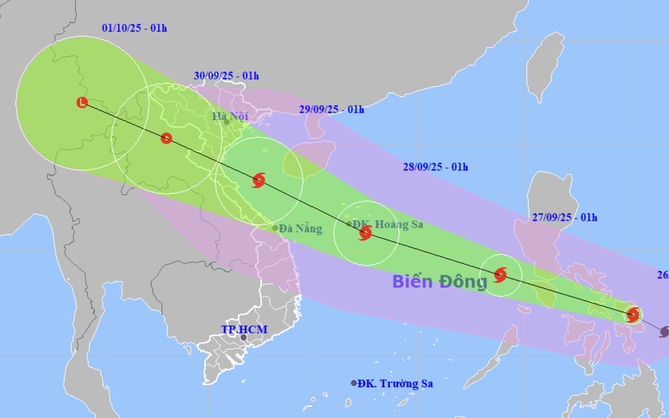 Storm Bualoi forecast to double speed, head toward northern, north-central Vietnam- Ảnh 2.