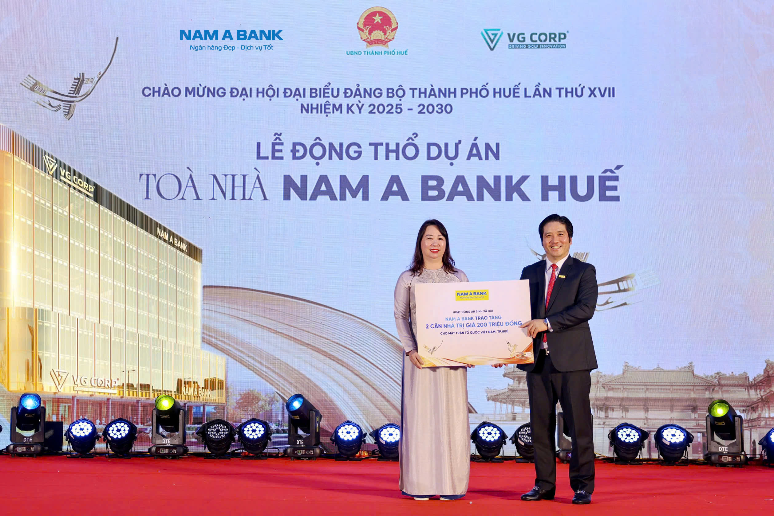 Động thổ tòa nhà Nam A Bank Huế - Công trình xanh gắn kết hành trình di sản miền Trung - Ảnh 3.