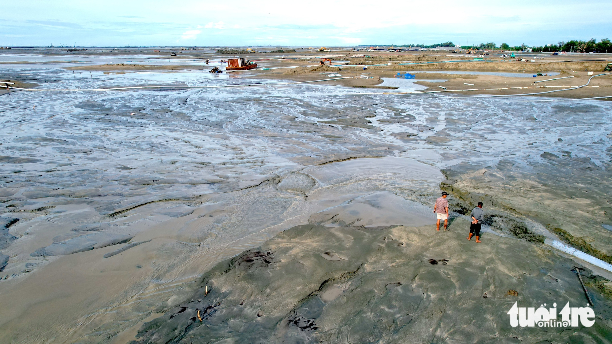 Flycam hiện trạng dự án đô thị lấn biển Cần Giờ sau gần nửa năm khởi công - Ảnh 7.