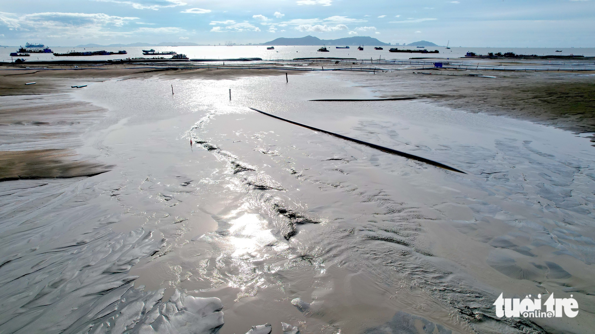 Flycam hiện trạng dự án đô thị lấn biển Cần Giờ sau gần nửa năm khởi công - Ảnh 8.