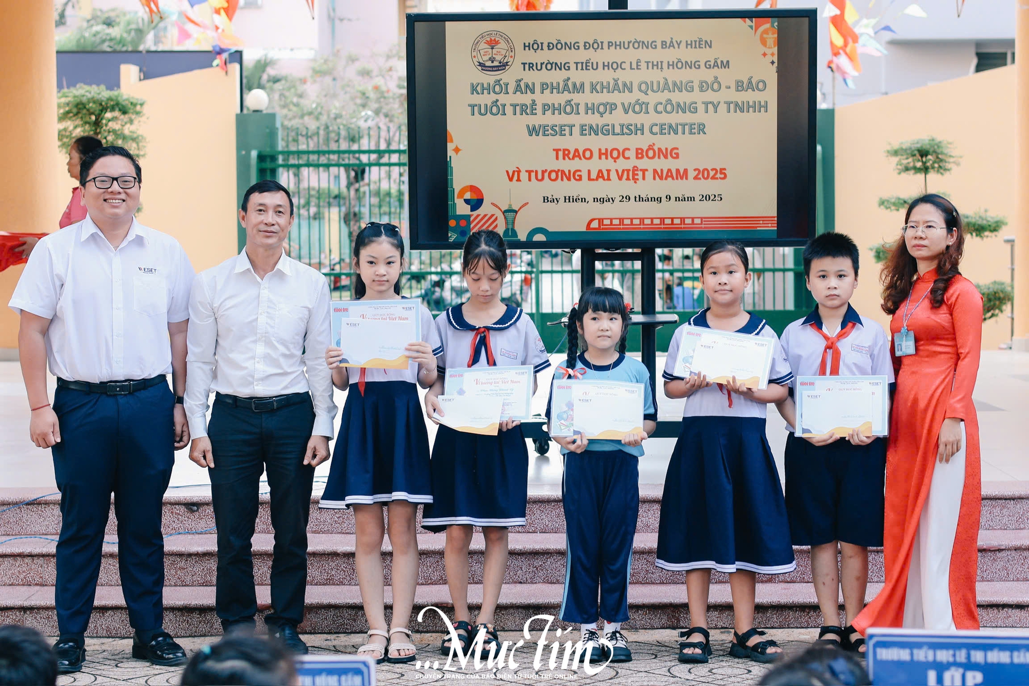 Học bổng Vì tương lai Việt Nam tiếp thêm động lực cho 5 em học sinh Trường tiểu học Lê Thị Hồng Gấm - Ảnh 4.