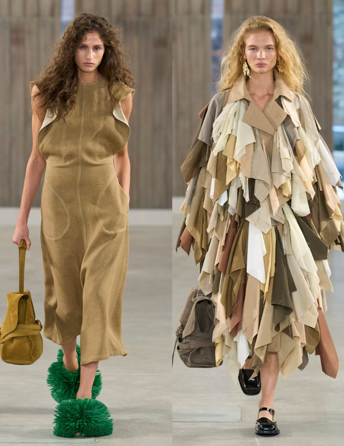 Người mẫu mang chổi cọ bồn cầu, nồi nhôm lên sàn diễn tại Tuần lễ thời trang Milan - Ảnh 2.