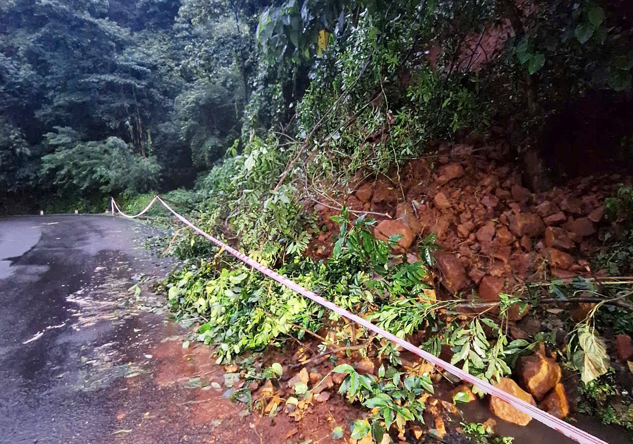 គ្រោះថ្នាក់រអិលបាក់ដីនៅលើភ្នំជាច្រើនឆ្លងកាត់ចូលទៅក្នុង Lam Dong - រូបថត 3. Nguy cơ sạt lở ở nhiều tuyến đèo vào Lâm Đồng- Ảnh 3.