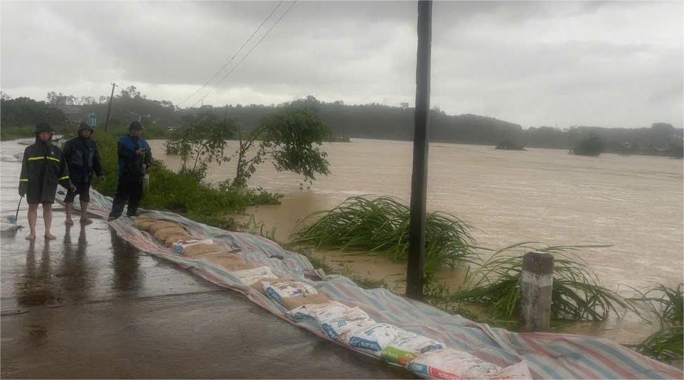 Tràn đê bao sông Cầu Chày ở Thanh Hóa, sơ tán khẩn cấp 2.500 người - Ảnh 2.