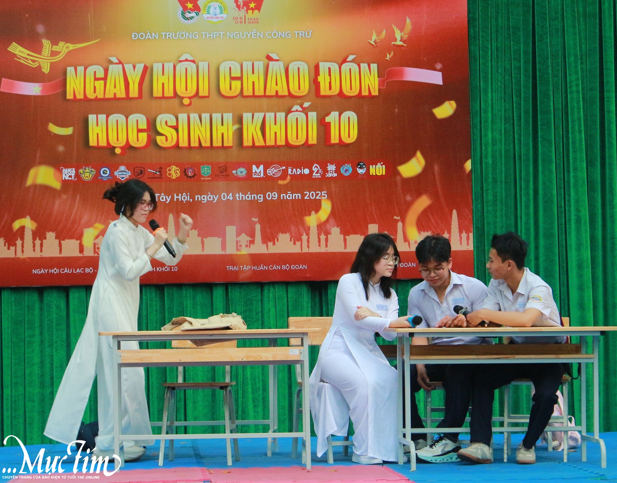 Học sinh lớp 10 Trường THPT Nguyễn Công Trứ 'cháy' cùng các câu lạc bộ - Ảnh 5.