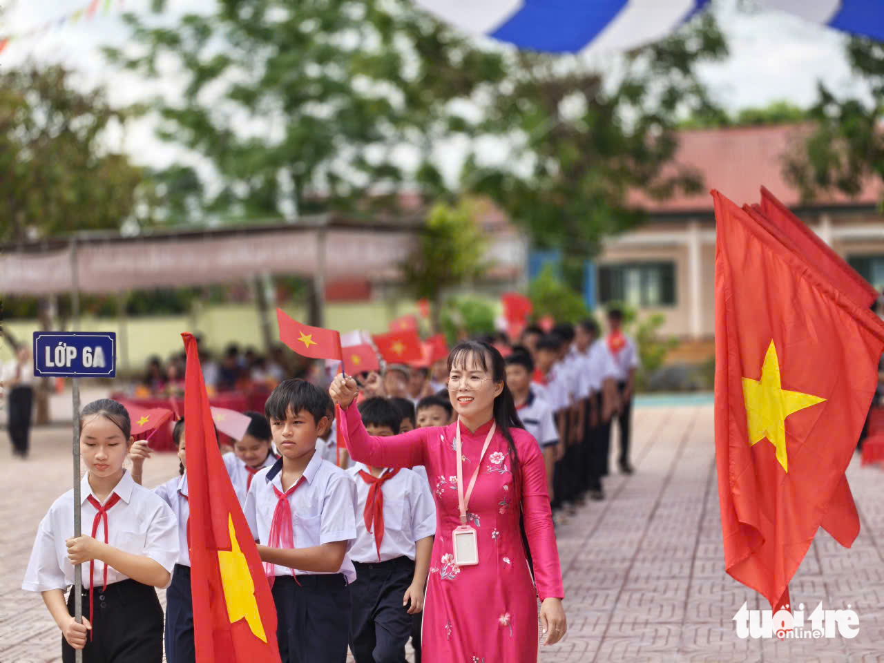 Sáng nay, thầy trò cả nước đón lễ khai giảng đặc biệt - Ảnh 15. lễ khai giảng - Ảnh 28.