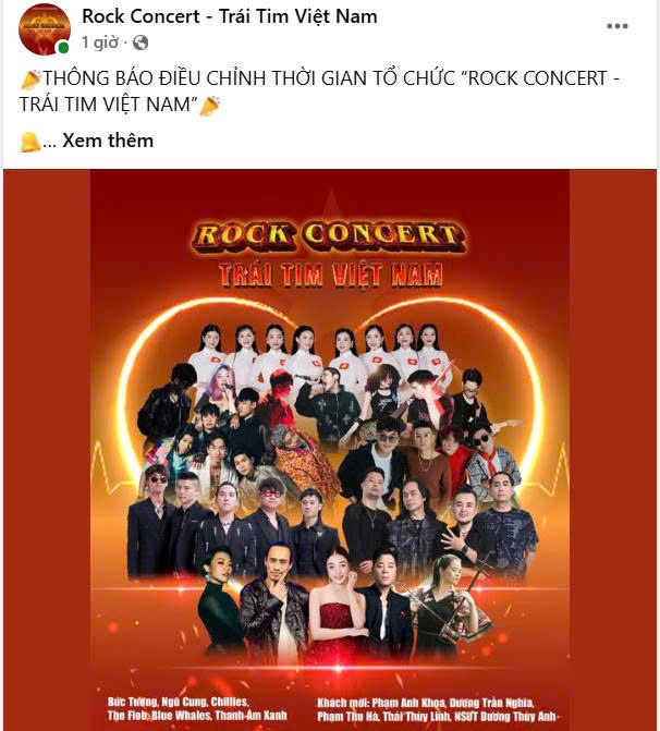 Rock Concert tại Hà Nội dời lịch biểu diễn - Ảnh 1.