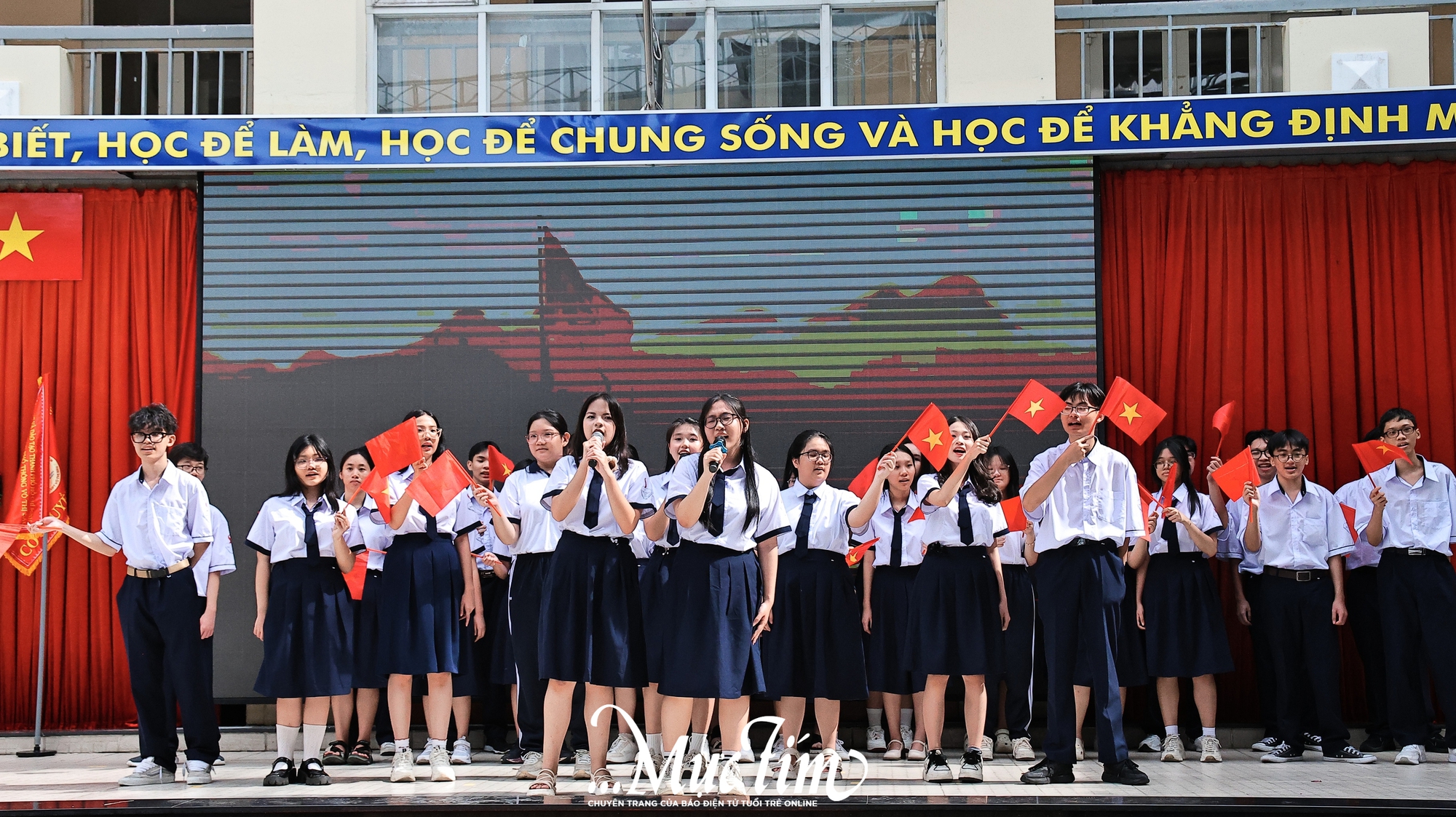 Tân binh trường THPT Võ Thị Sáu bùng nổ trong Ngày hội tân học sinh - Ảnh 5.