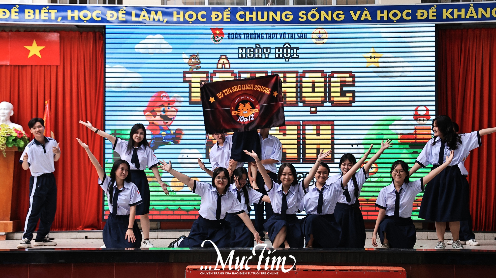 Tân binh trường THPT Võ Thị Sáu bùng nổ trong Ngày hội tân học sinh - Ảnh 6.