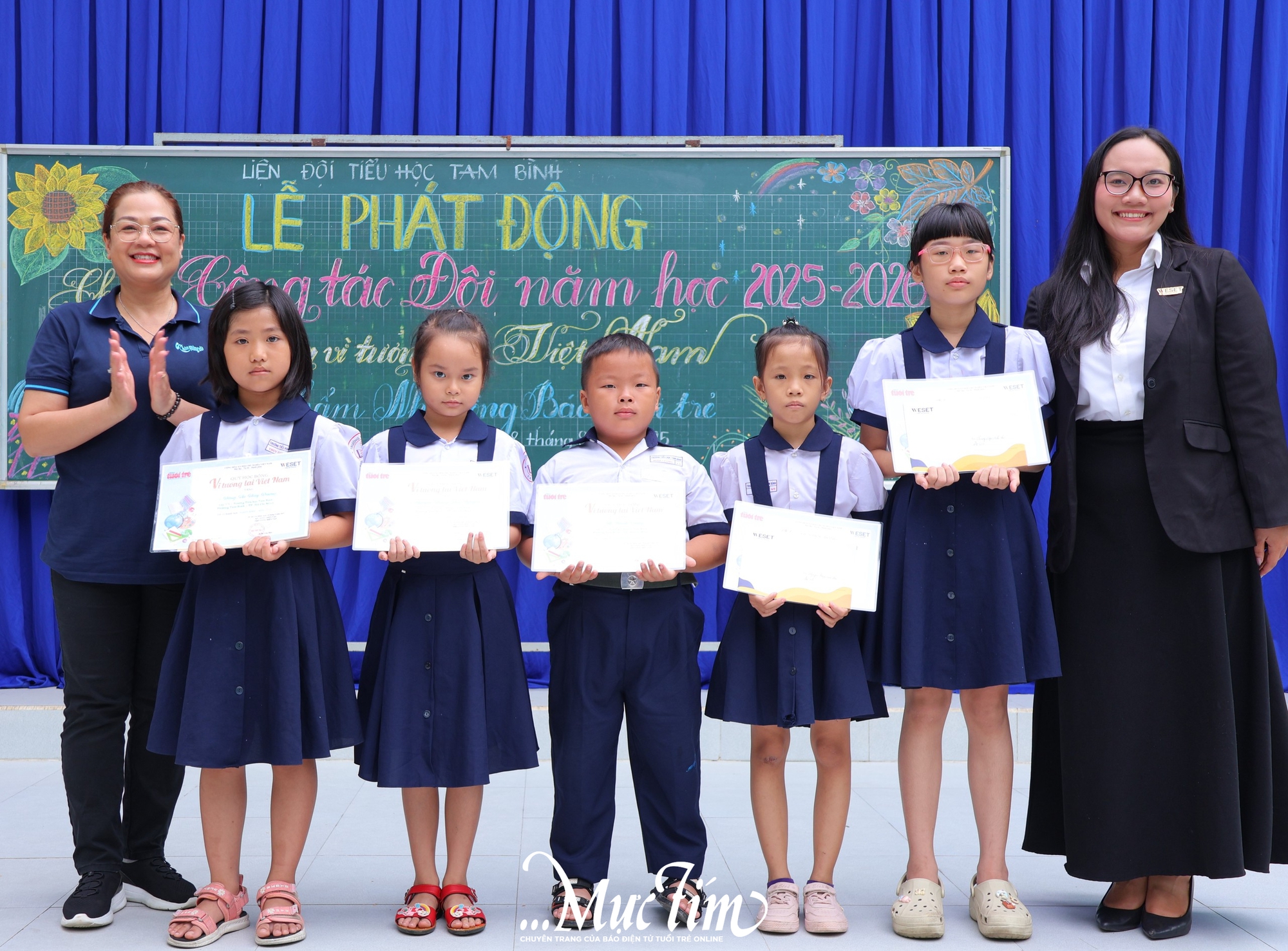 Học bổng Vì tương lai Việt Nam đồng hành với học sinh Trường tiểu học Tam Bình khởi động năm học mới- Ảnh 1.