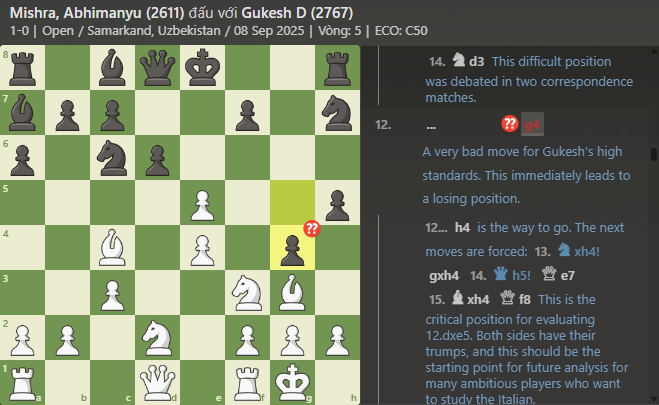 Vua cờ Gukesh bị đánh bại bởi kỳ thủ 16 tuổi tại giải Grand Swiss - Ảnh 2.