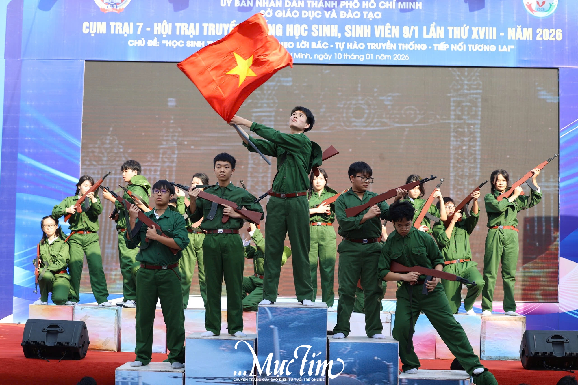 Hội trại truyền thống 9-1 cụm trại 7: Thổi hồn tuổi trẻ vào giá trị truyền thống  - Ảnh 1.