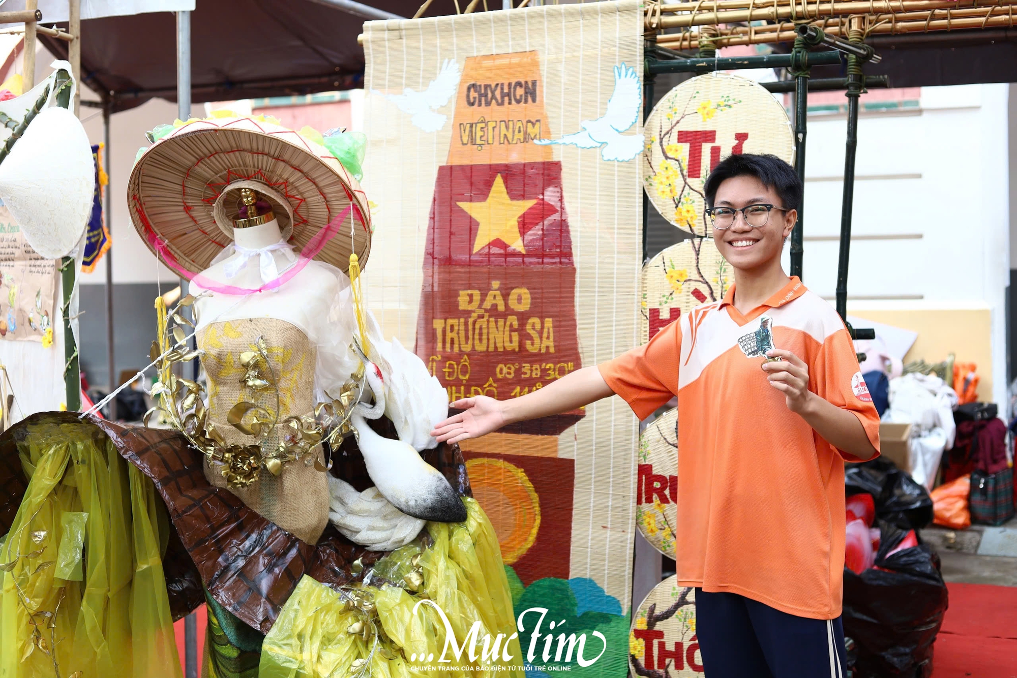 Cụm trại 3 Hội trại truyền thống 9-1: lan tỏa tinh thần sống xanh qua các mô hình, cổng tiểu trại sáng tạo - Ảnh 1.