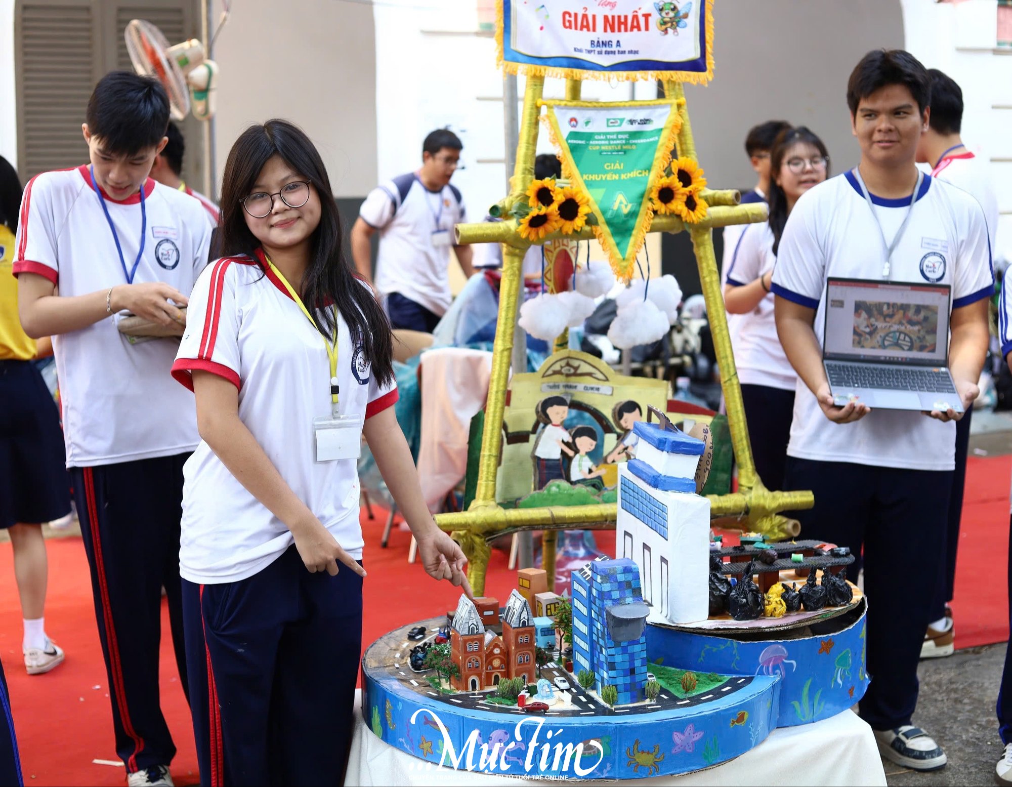 Cụm trại 3 Hội trại truyền thống 9-1: lan tỏa tinh thần sống xanh qua các mô hình, cổng tiểu trại sáng tạo - Ảnh 6.