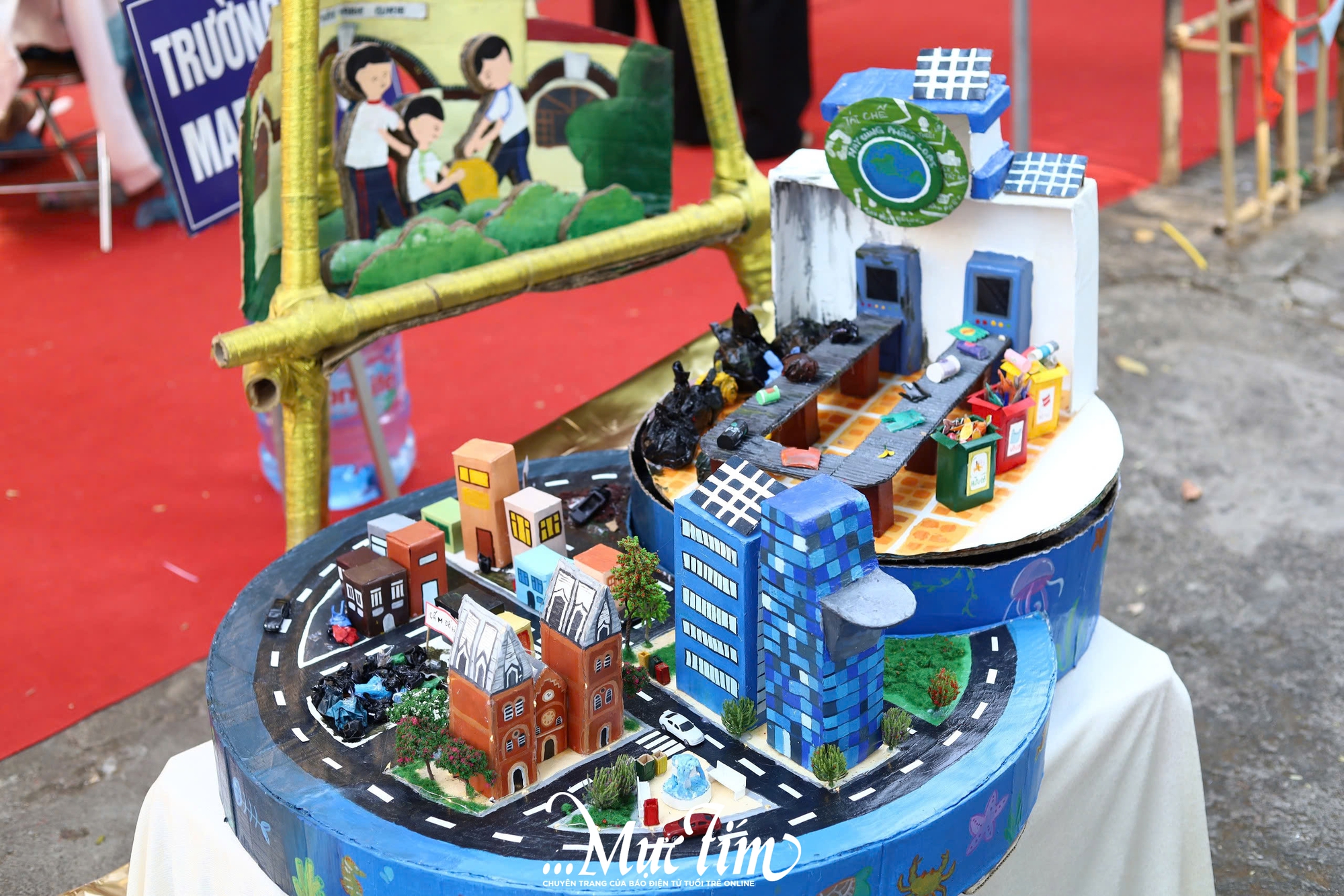 Cụm trại 3 Hội trại truyền thống 9-1: lan tỏa tinh thần sống xanh qua các mô hình, cổng tiểu trại sáng tạo - Ảnh 7.