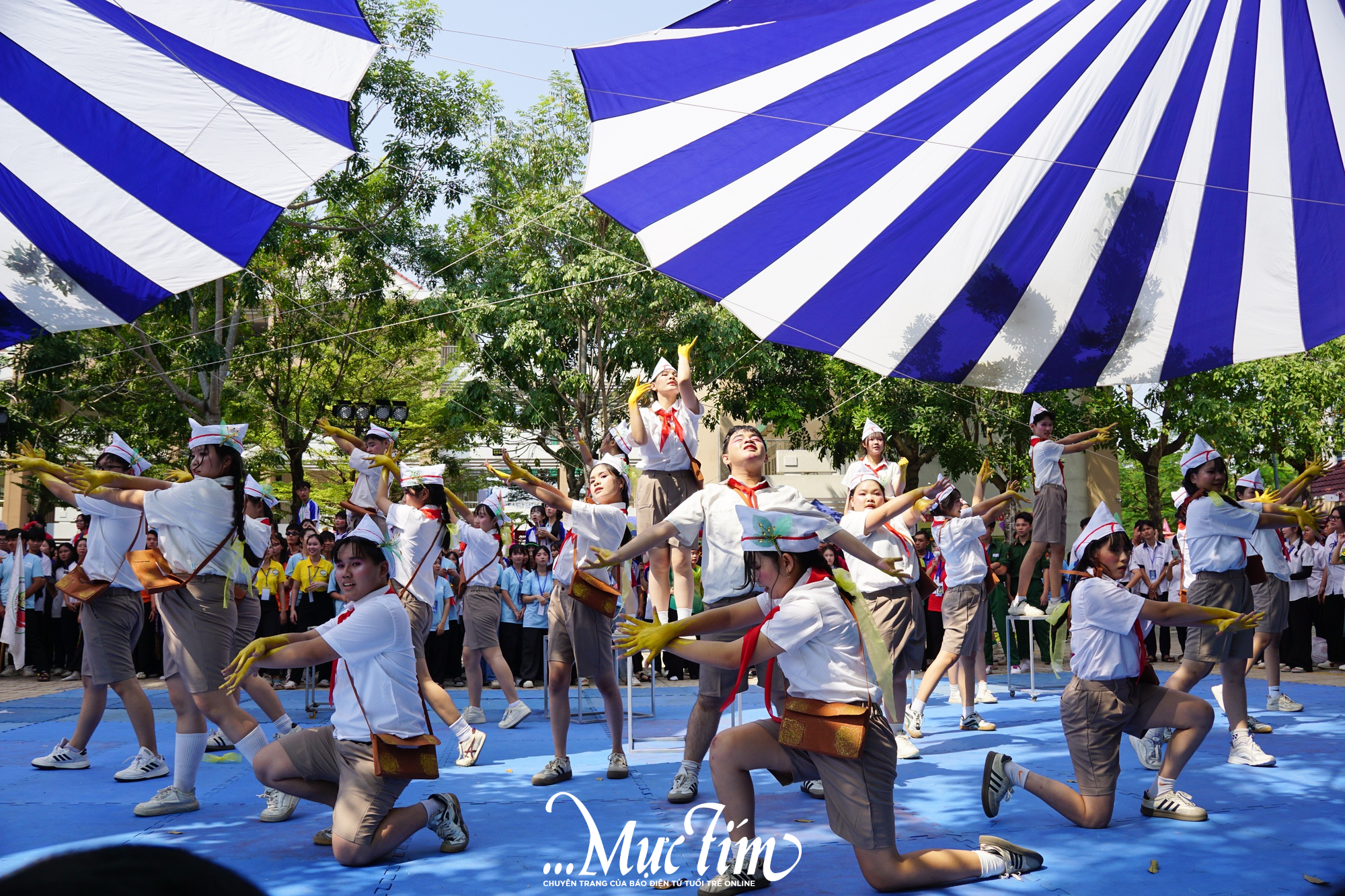 Biểu diễn võ nhạc, thiết kế ấn phẩm số và những điều chỉ có tại Hội trại truyền thống 9-1 cụm 1 - Ảnh 11.