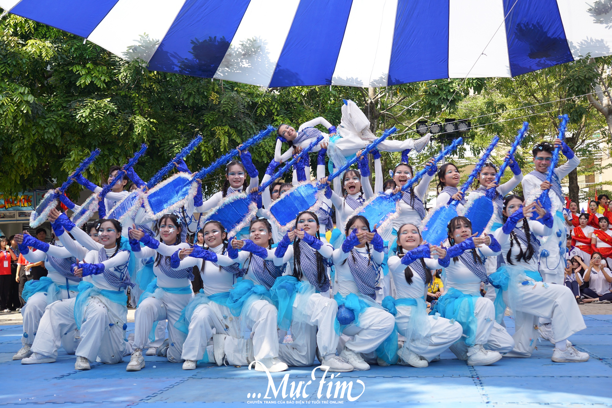 Biểu diễn võ nhạc, thiết kế ấn phẩm số và những điều chỉ có tại Hội trại truyền thống 9-1 cụm 1 - Ảnh 12.