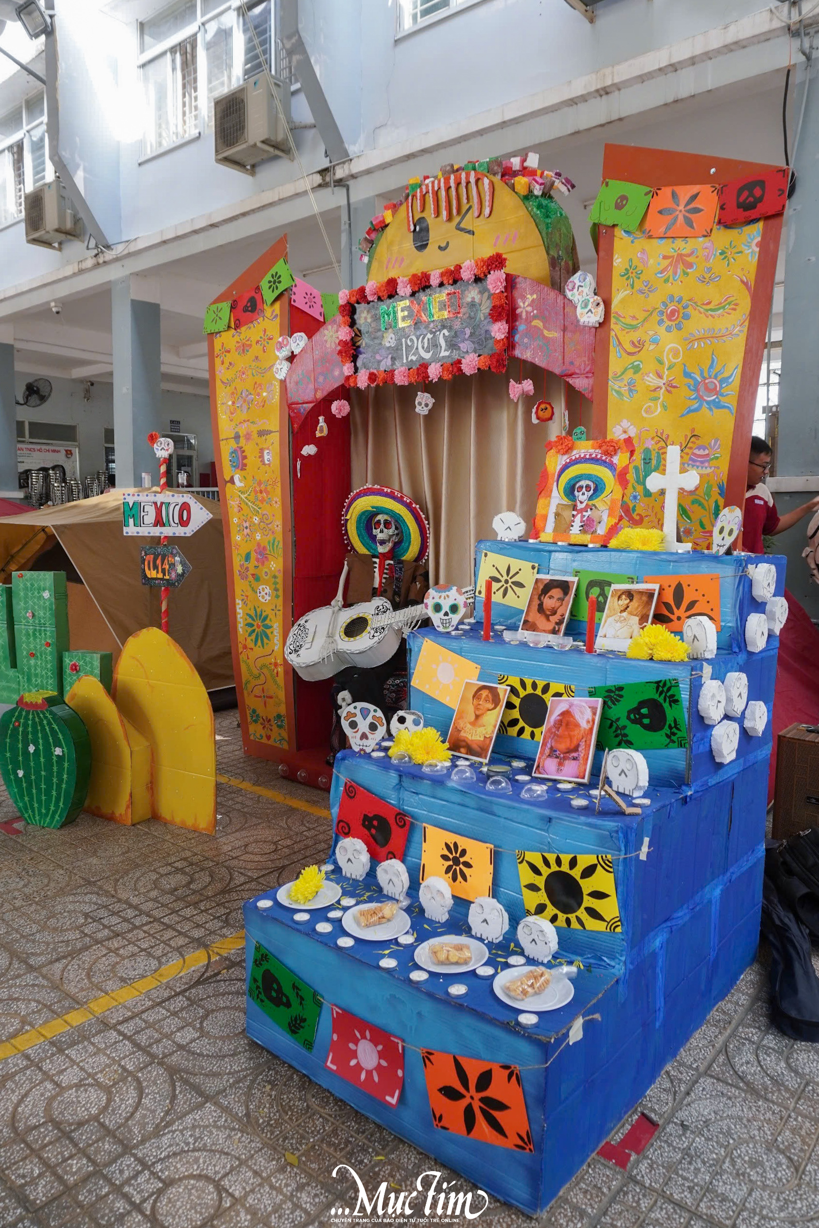 Học sinh tái hiện không gian văn hóa đa quốc gia tại hội trại truyền thống - Ảnh 5.