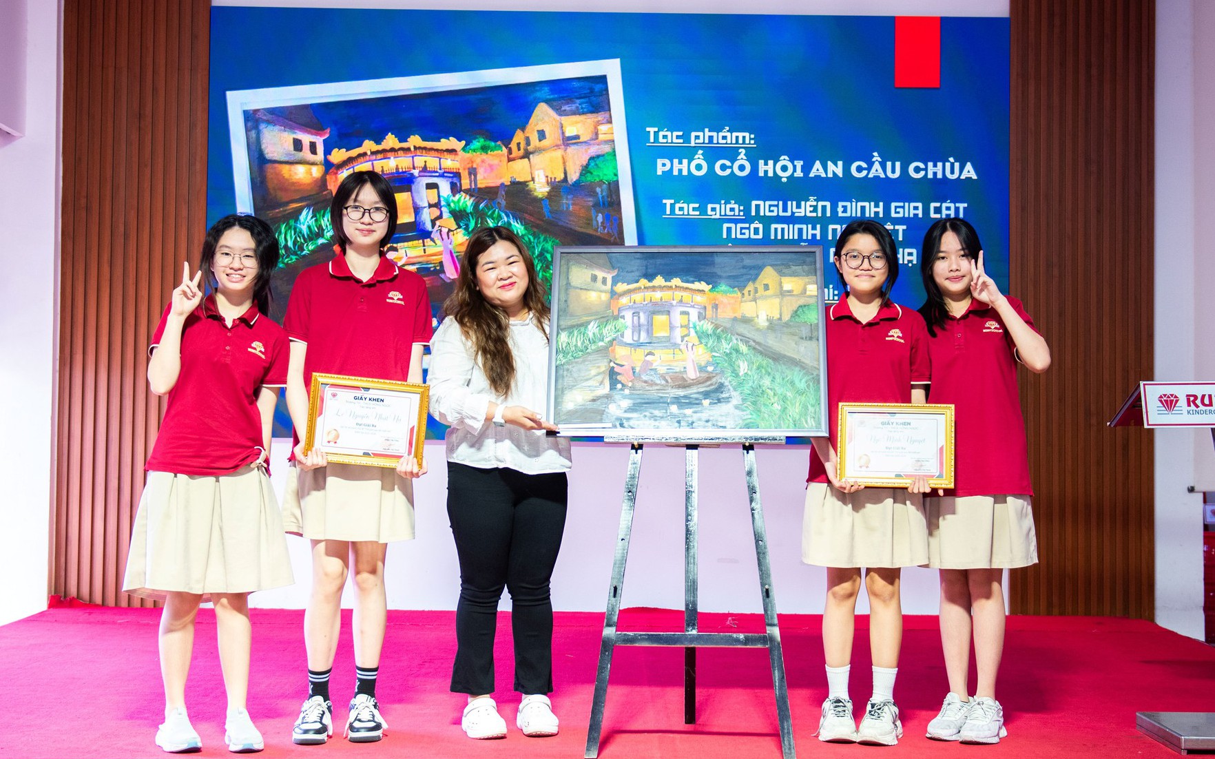 Rộn ràng hội xuân tại Trường TH và THCS Hồng Ngọc - Ảnh 4.