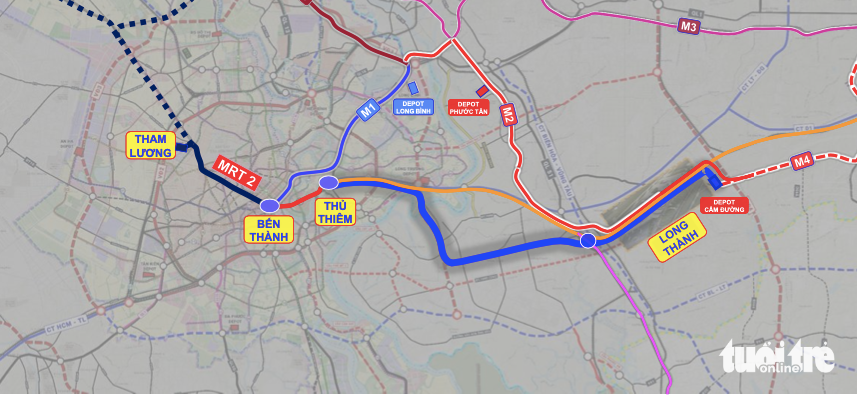 TP.HCM giao Tập đoàn Thaco nghiên cứu metro số 2 đoạn Bến Thành - Thủ Thiêm  - Ảnh 2.