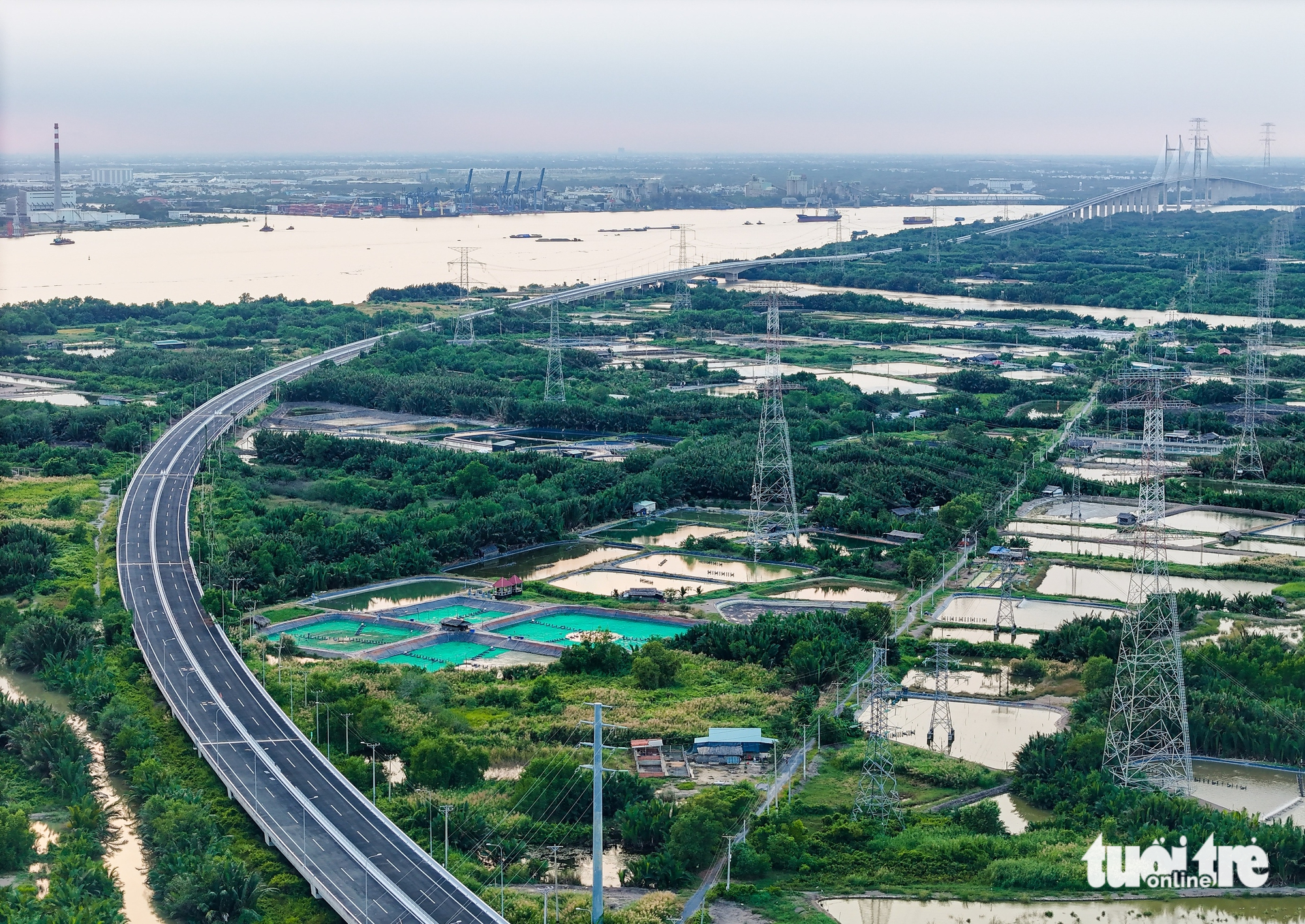 Ngắm nút giao Rừng Sác, nơi các hướng về Cần Giờ gặp nhau từ quốc lộ 50 sang cầu Nhơn Trạch - Ảnh 13.